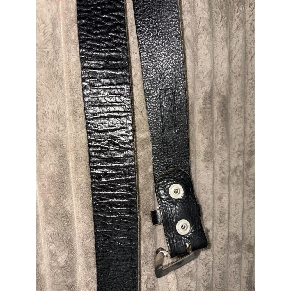 Harley-Davidson Black Biker Motorcycle Leather Belt Men's Size 30